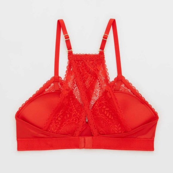 ❤️Aerie Real Power Wireless Push Up Paisley Lace Bra - Picture 8 of 9